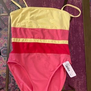 ERES vintage striped pastel one piece